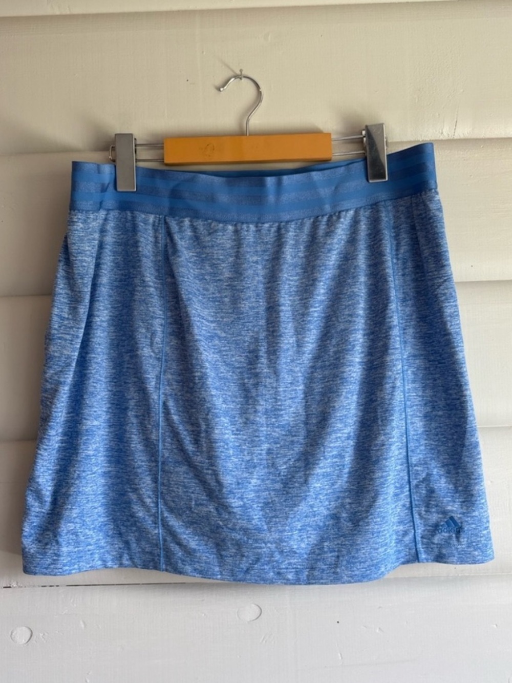 Adidas Golf Blue Heather Performance Tennis Pickleball Athletic Skort L Large